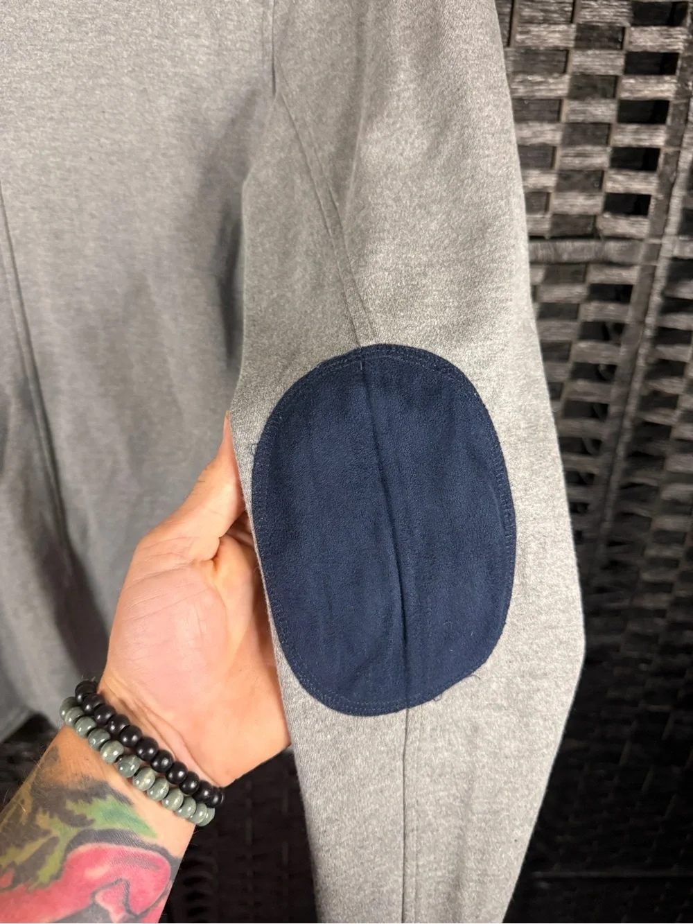 French Connection Men's Gray Knit Blazer - Modern Two-Button Sport Coat